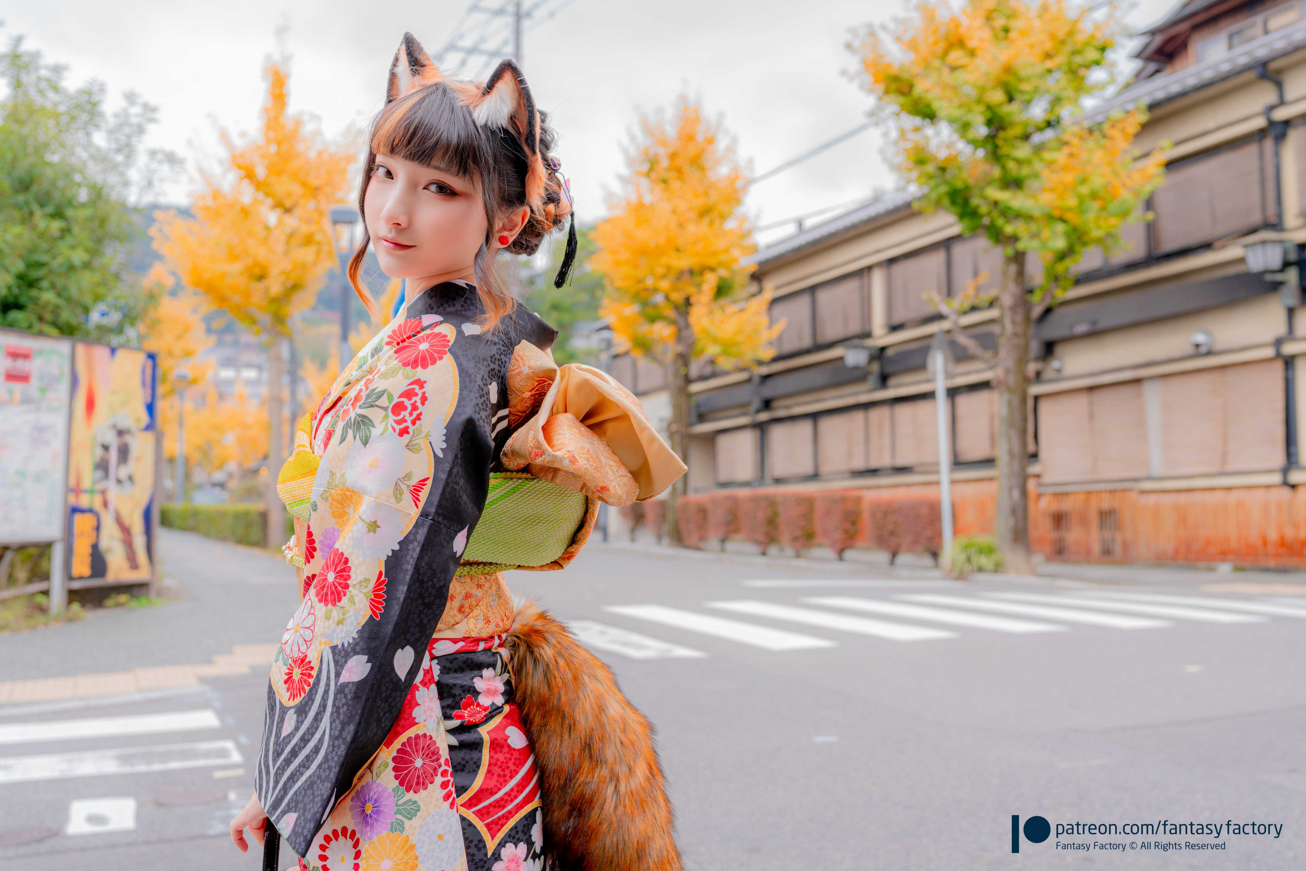 Japanese kimono girl