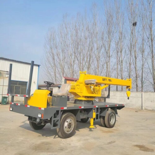 图片[4]-75000元装卸运输电线杆，钢筋等管材专用四驱随车吊，支持定做-商品论坛-百货-大博士