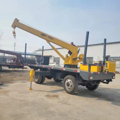 图片[5]-75000元装卸运输电线杆，钢筋等管材专用四驱随车吊，支持定做-商品论坛-百货-大博士