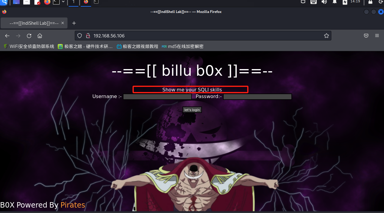 Vulnlab_Billu_b0x靶机渗透实战笔记