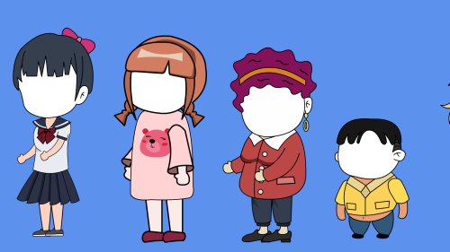 图片[2]-手机现代人物动画素材，已经拆分自己DIY就行：an源文件+手机4k分层素材，小龙教动画