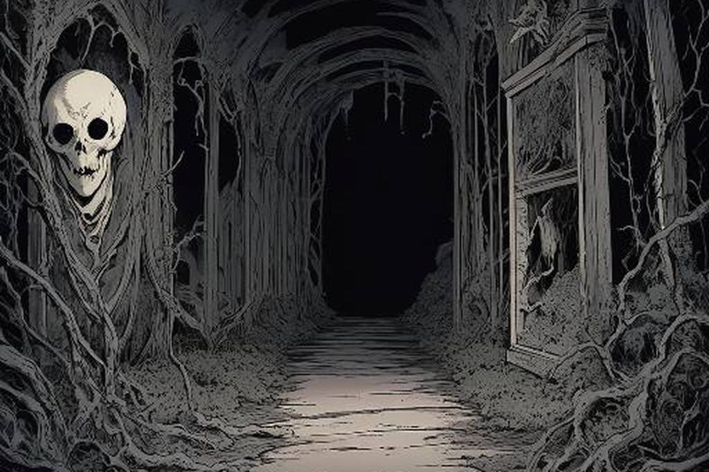 鹞鹰崖惊魂夜：画中鬼影之谜
