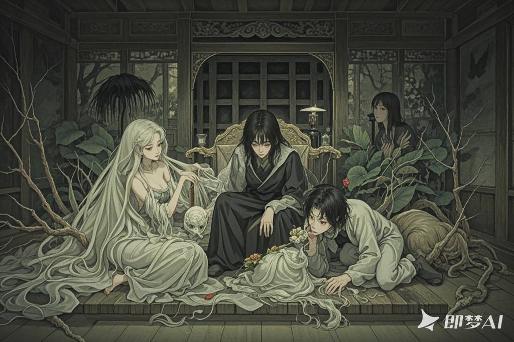 幽灵别墅的秘密：三个年轻人的恐怖游戏！