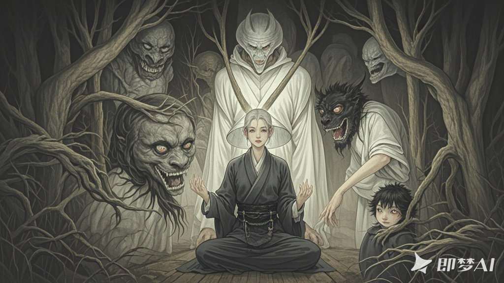 笔端生鬼影，夜探尼姑普幽境