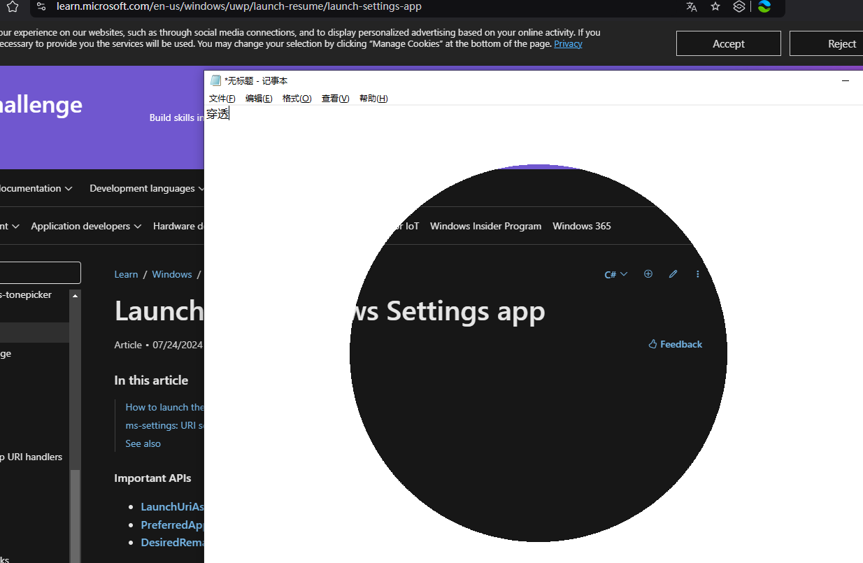 记事本后看网页