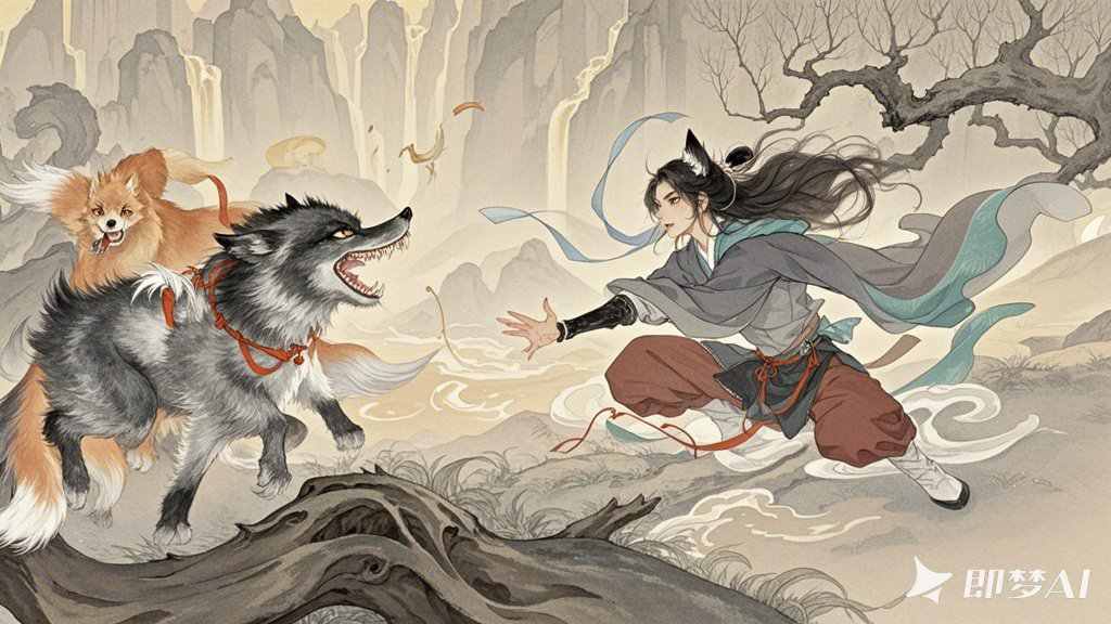 桃林诡影：老汉夜斗水鬼，守护桃林惊魂记