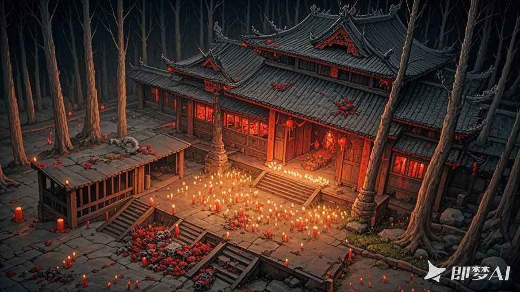 夜半挖坟惊魂现，千年古村鬼影随