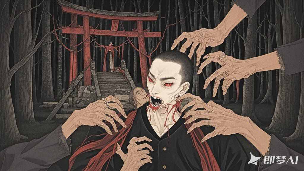 夜骑遇怪：高中生与诡异大头鬼的惊悚对决