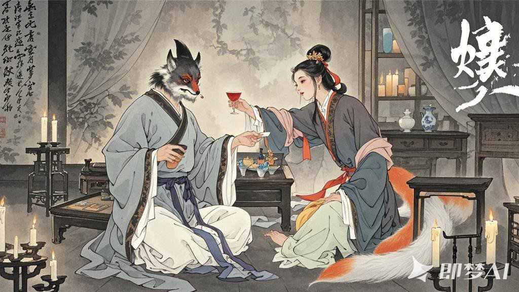 深山白狐宅，借宿惊魂夜，农家汉奇遇，狐女逃亡记