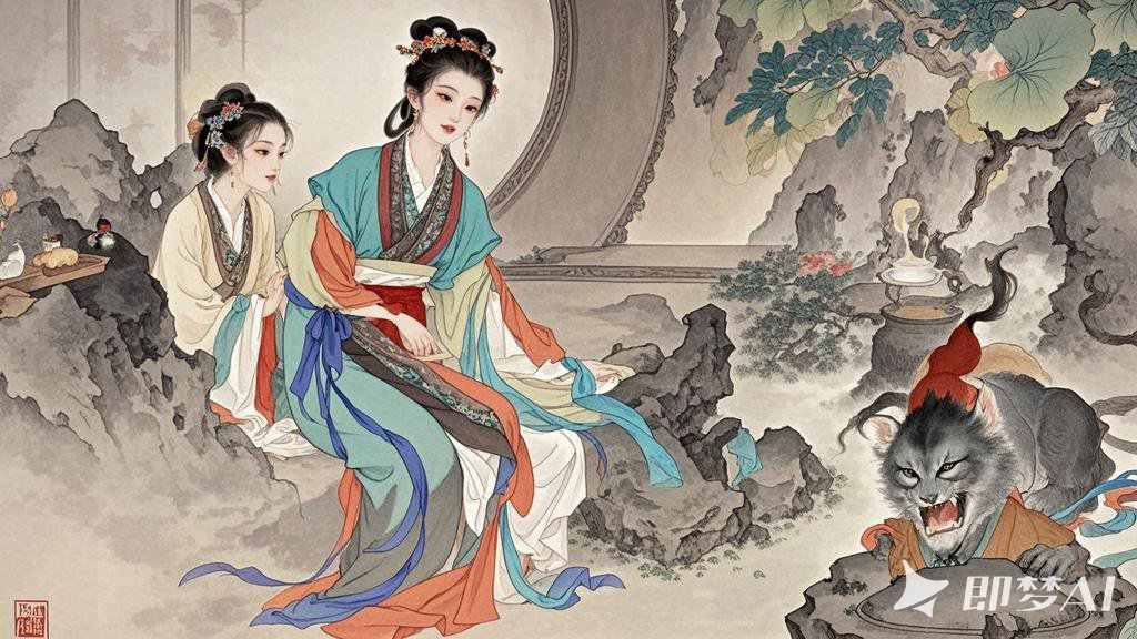 破庙寒夜遇仙缘，千年蟒蛇盗精气