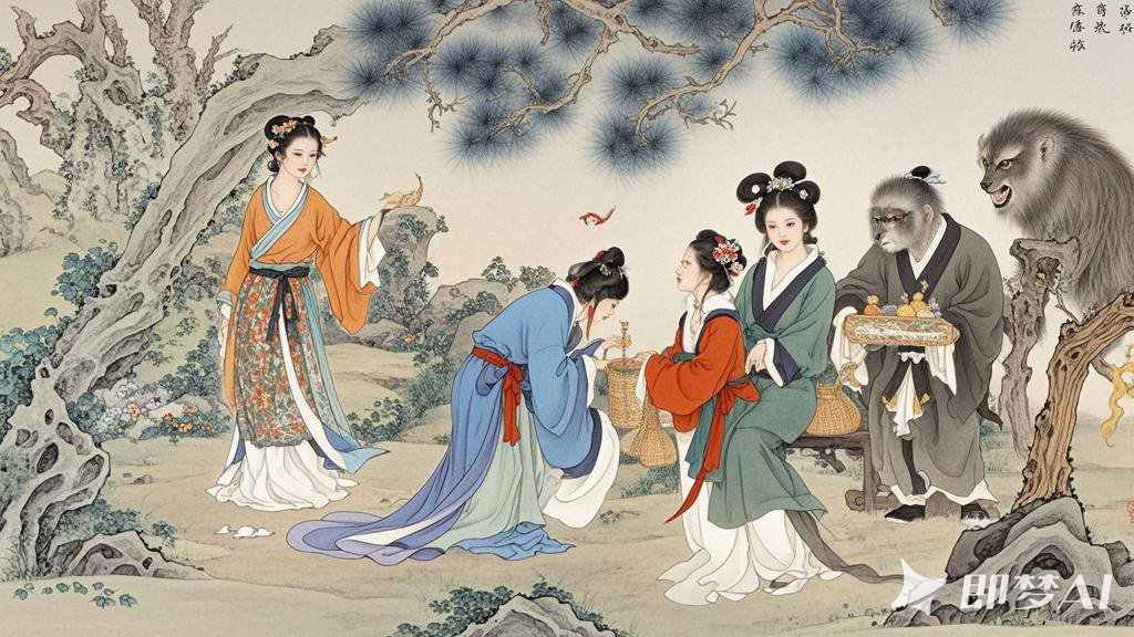 绣球惊魂：樵夫误入妖狐陷阱