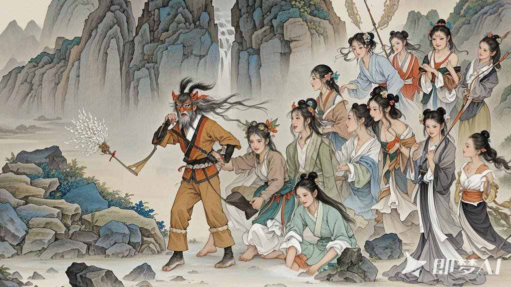 美玉恋老道，夜夜幽会竟成猴