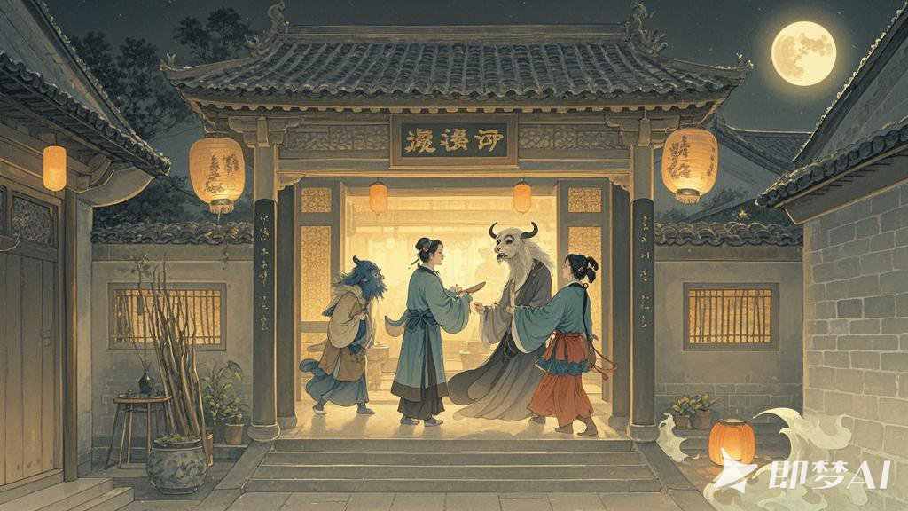 刘员外招懒婿，春花错配郎，惊魂夜逃家