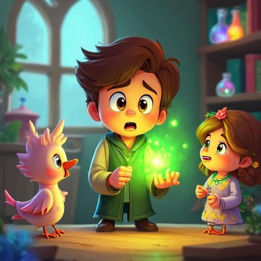 Léo essaie un nouveau sort pour aider Pip, mais il y a trop de vent !