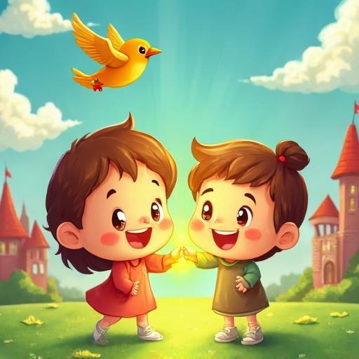 Léo et Lily partagent leur magie pour aider Pip à voler.
