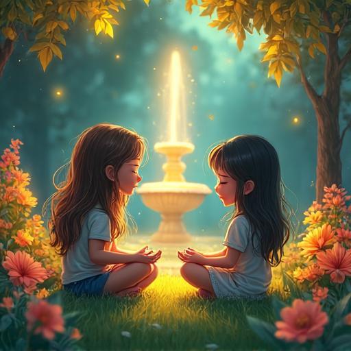 Petra aide les enfants à puiser dans leur imagination.