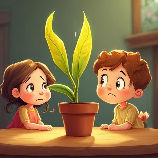 النبتة بيتي لا تشعر بحال جيدة، وصديقتها ليلي تلاحظ ذلك.